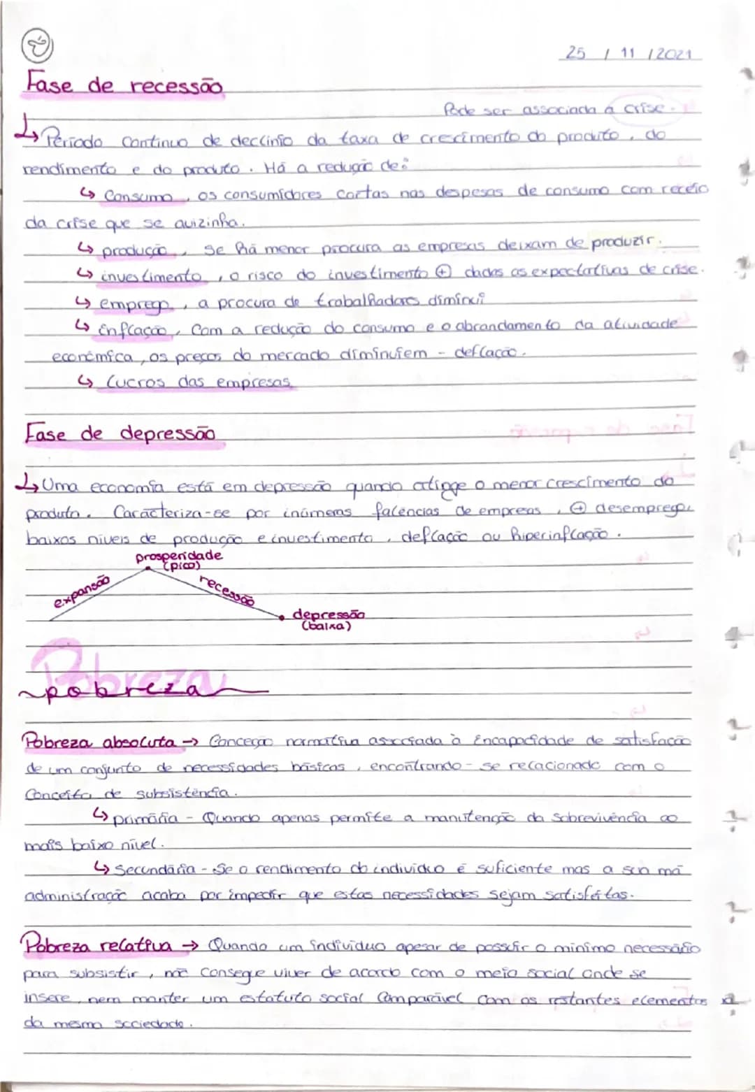 --- OCR Start ---
Crescimento económico
Penómeno quantFlaciuo → aumento da capacidade produtiva de um païs
(basea-se em números)
medido atra