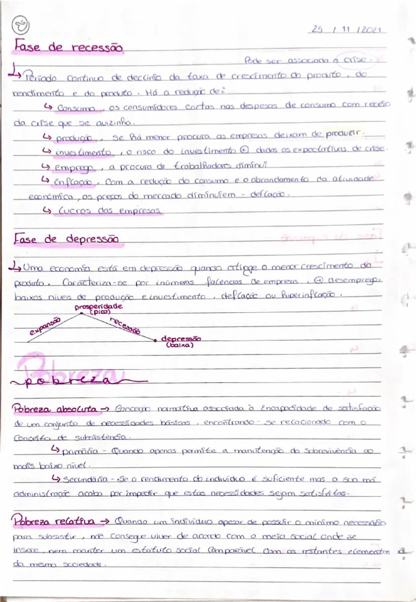 --- OCR Start ---
Crescimento económico
Penómeno quantFlaciuo → aumento da capacidade produtiva de um païs
(basea-se em números)
medido atra
