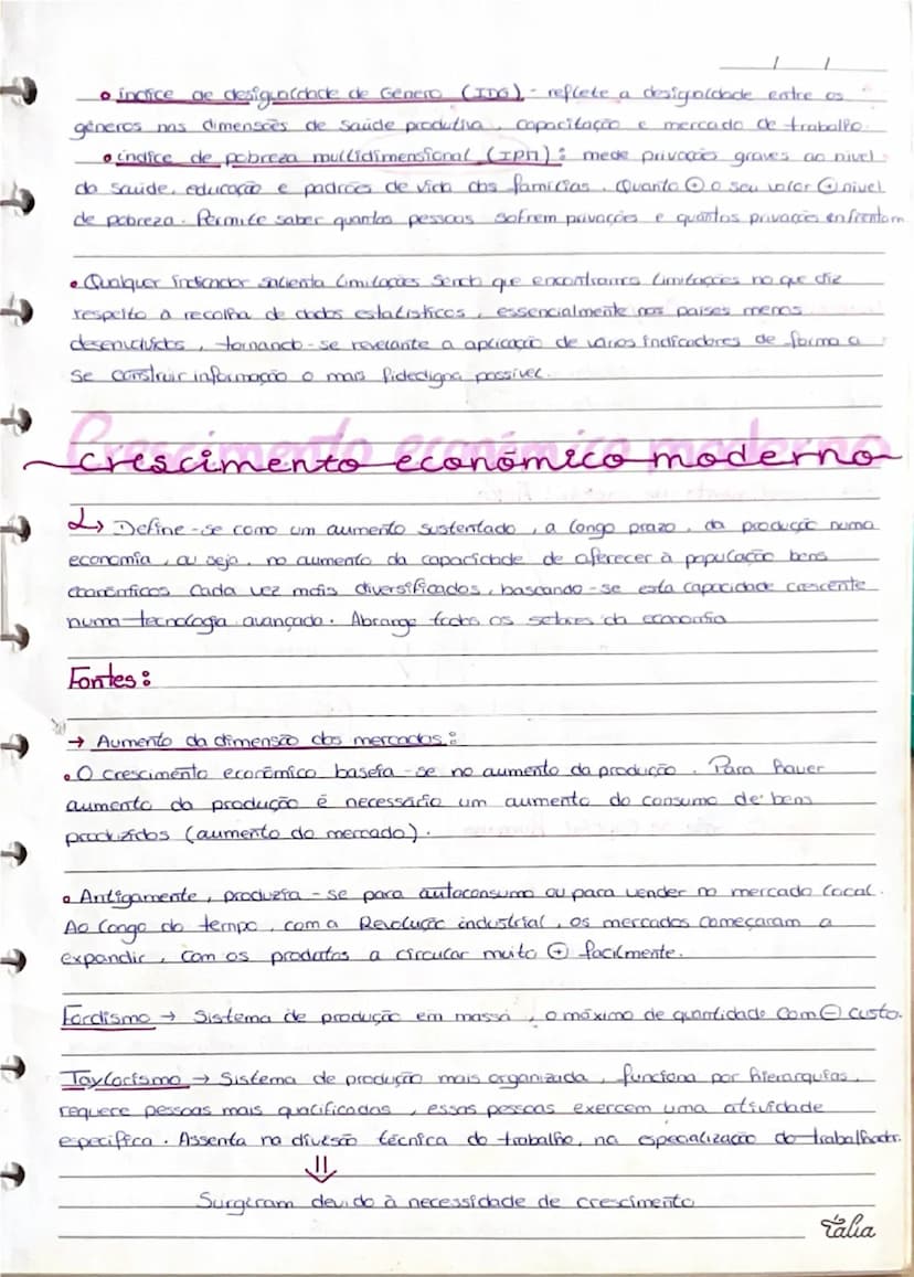 --- OCR Start ---
Crescimento económico
Penómeno quantFlaciuo → aumento da capacidade produtiva de um païs
(basea-se em números)
medido atra