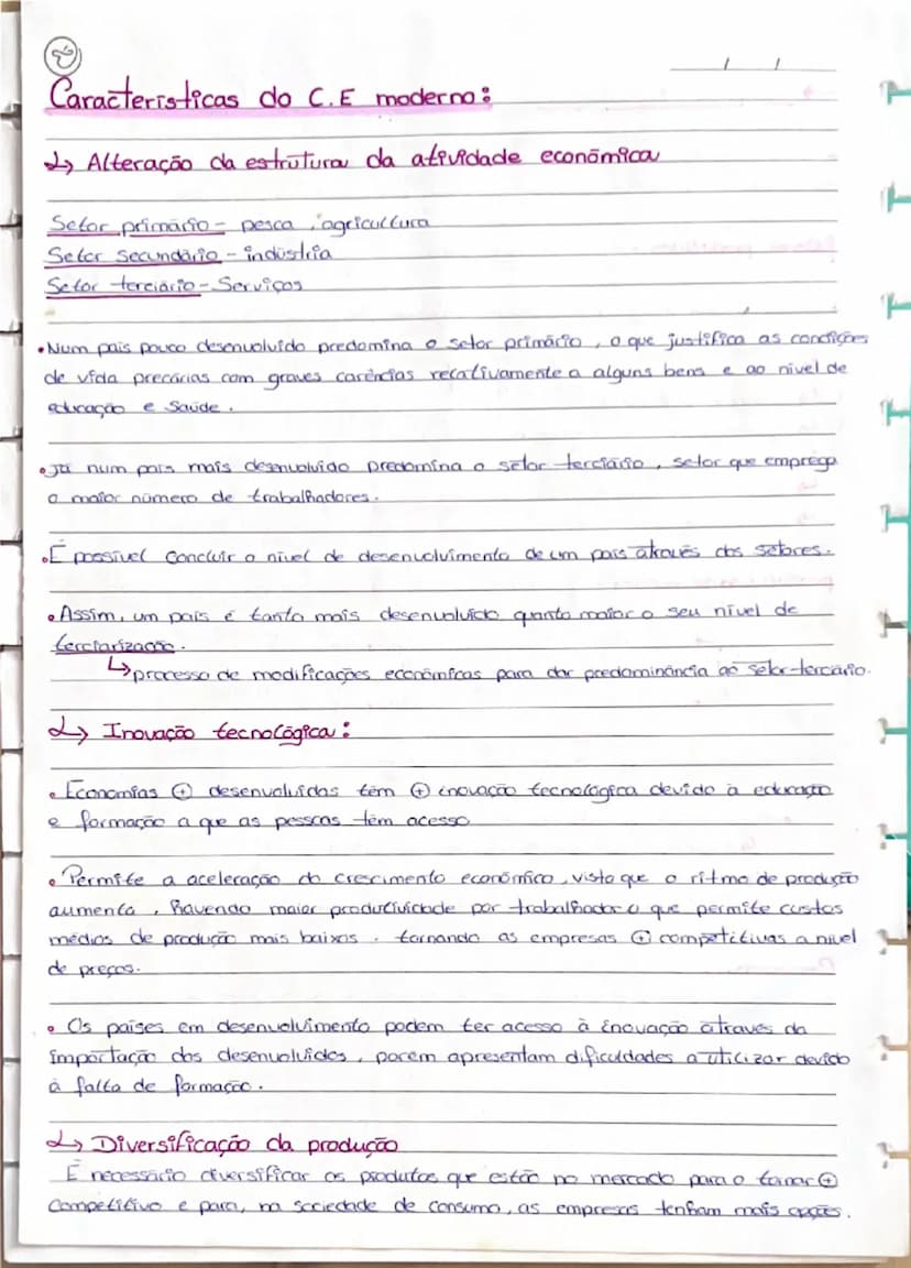 --- OCR Start ---
Crescimento económico
Penómeno quantFlaciuo → aumento da capacidade produtiva de um païs
(basea-se em números)
medido atra