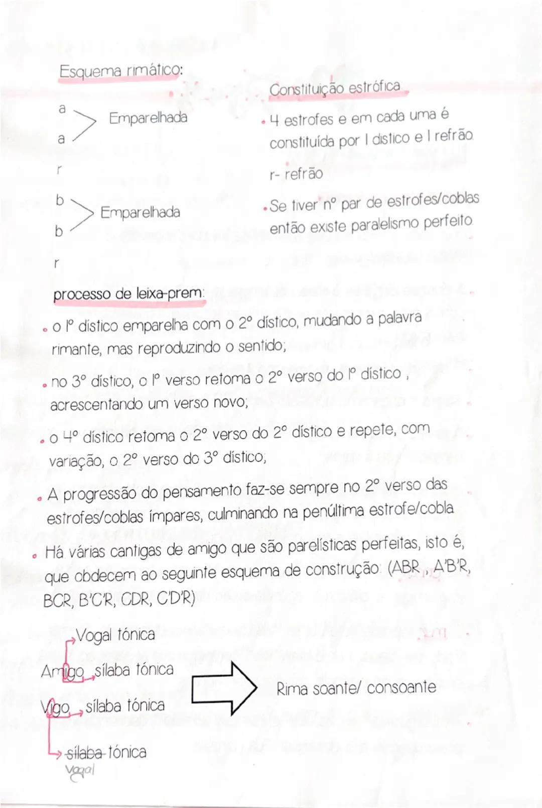 --- OCR Start ---
Portugues
Poesia trovadoresca
Cantigas de Amigo
- O emissor é uma donzela apaixonada, saudosa, inocente e,
muitas vezes, i