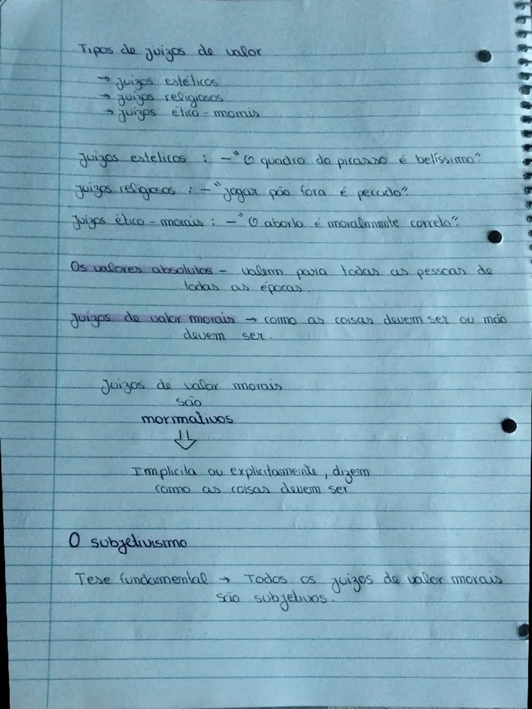 # Filosofia

Valores (o problema da natureza dos valores morais)

Os valores são princípios que orientam a forma como agimos, pensamos e nos