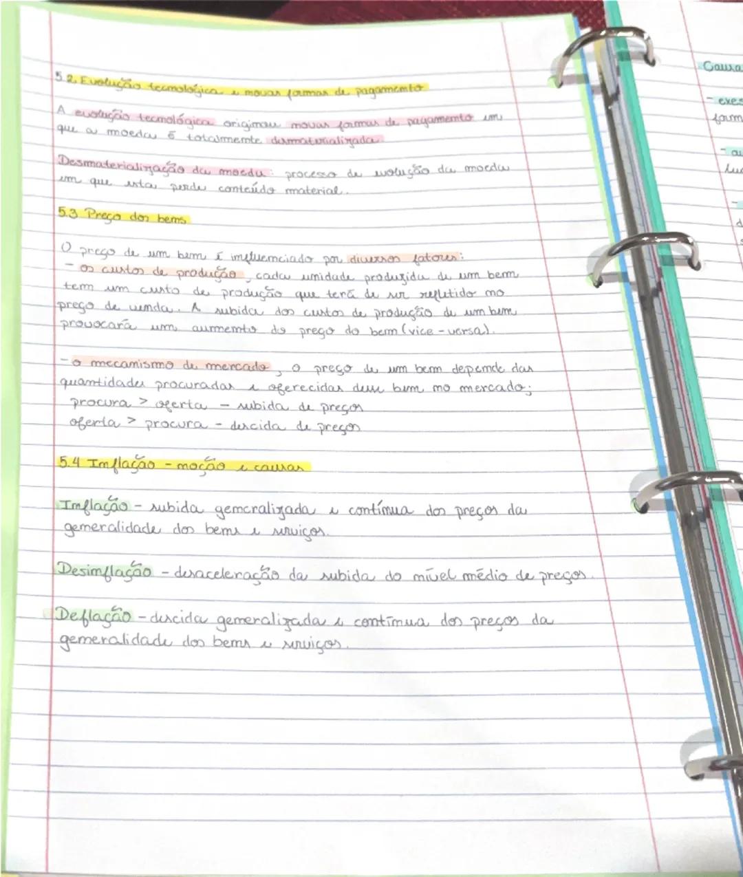 5 Moeda e imflação

5.1. Evolução da moedas

Troca direta - troca leita produto por produto

Troca imdirela - troca onde a morda è usadas co