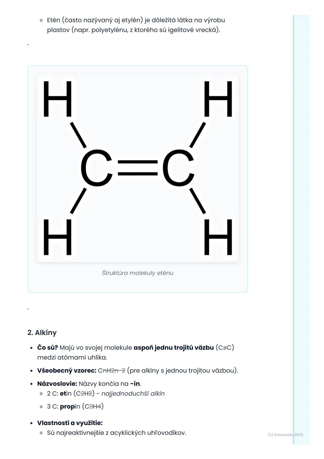 # Uhlovodíky

1. Prehl'ad uhlovodíkov

Uhlovodíky sú úplne základné organické zlúčeniny. Sú to zlúčeniny, ktoré
obsahujú iba atómy uhlíka (C