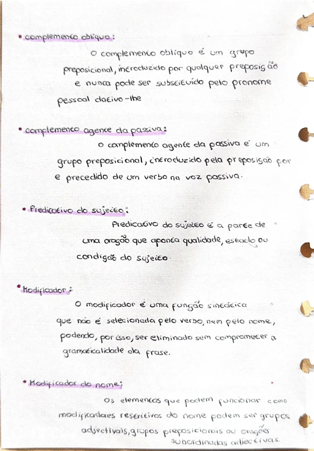 # PORTUGUÊS

* Classes de palavras:
- Adjetivo +Rica, cobrir...	Substantivo + aqueles que não derivam de outros
- Verbo + fazer, ir...	Inter