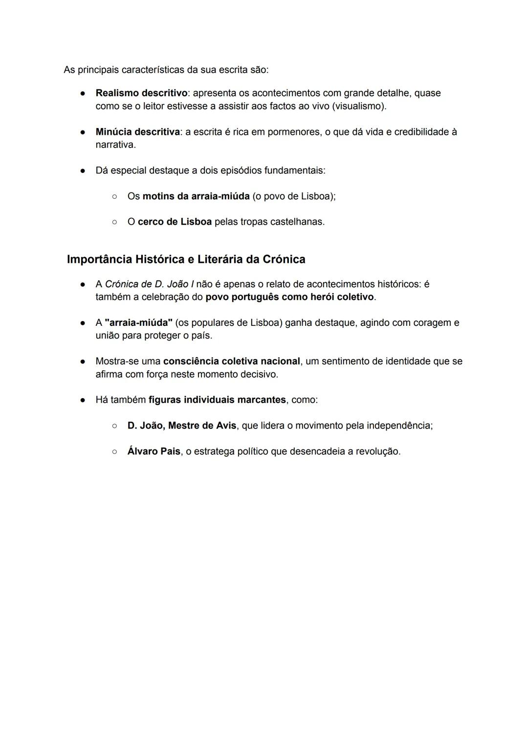 # Fernão Lopes - Crónica de D. João I (1.ª parte)

## Contexto Histórico

A Crónica de D. João I (1.ª parte) retrata um dos períodos mais co