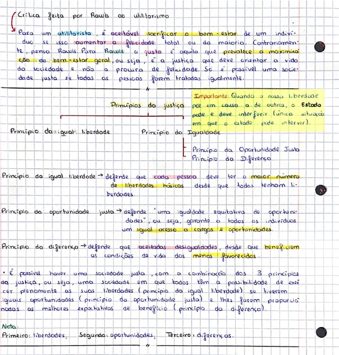 FILOSOFIA:

- Organização de uma sociedade justo: a
teoria de John Rawls

Questões.
1. Como corrigir as desigualdades socials?
2. Como criar