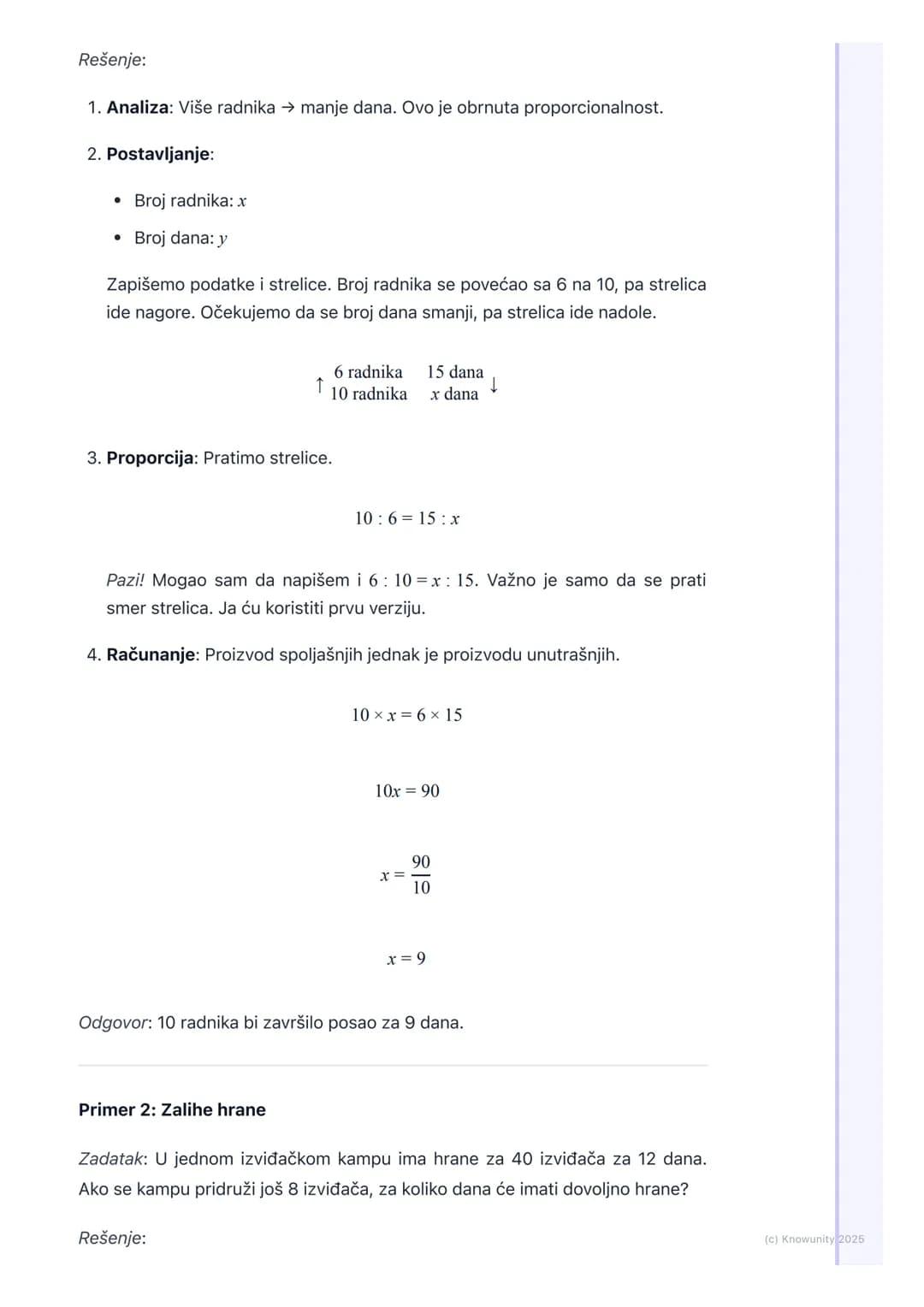 # Obrnuta proporcionalnost

## Šta je obrnuta proporcionalnost?

Obrnuta proporcionalnost opisuje odnos između dve veličine gde se
povećanje