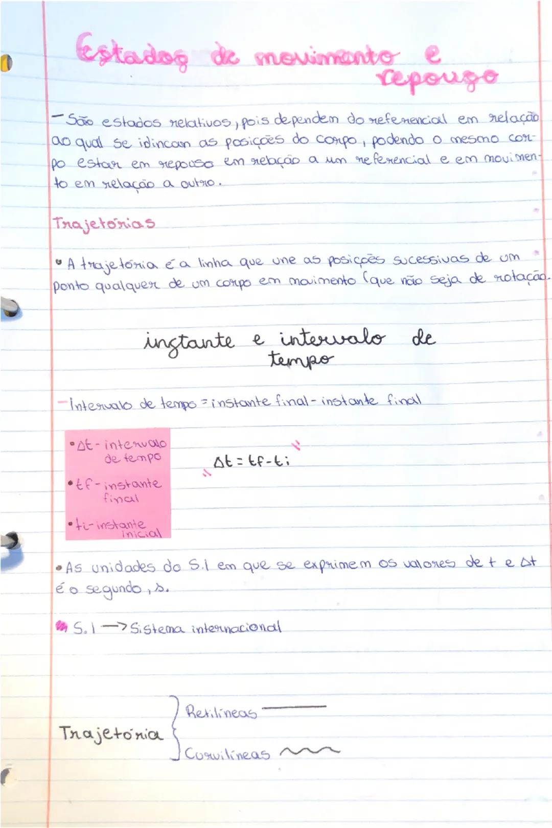 # Estados de movimento e repouso

- São estados relativos, pois dependem do referencial em relação
ao qual se indicam as posições do corpo, 