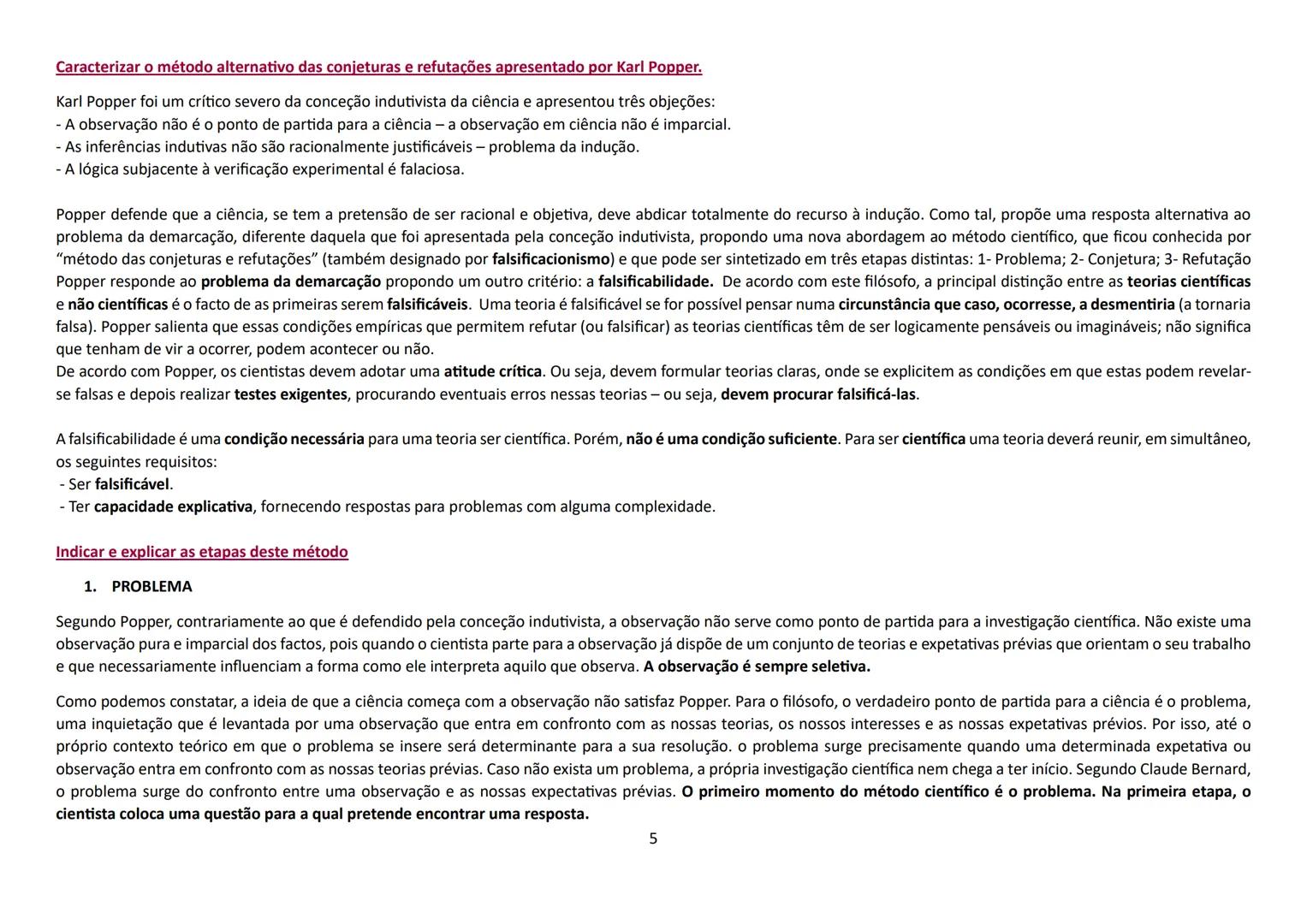 # Explicar o problema da Demarcação.
Colocar o problema da demarcação significa perguntar se é possível encontrar um critério de cientifici