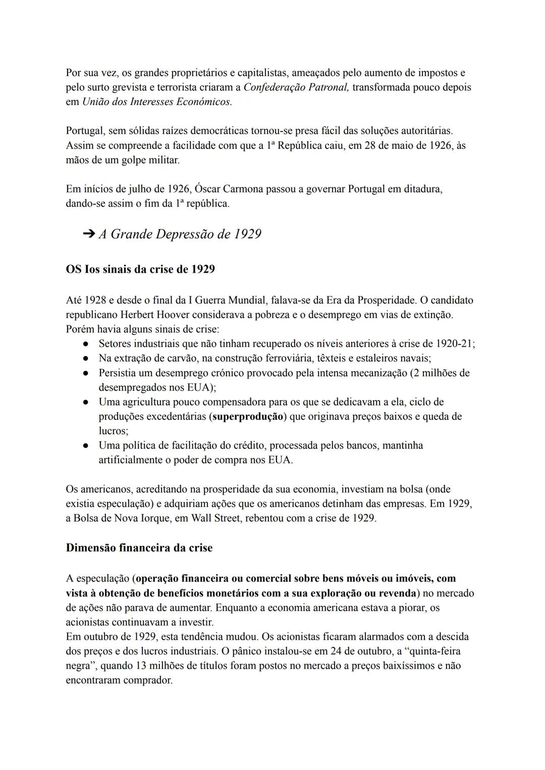 História
→ 1ª República
Dificuldades económico-financeiras
A 5 de outubro de 1910, Portugal pôs fim à monarquia, instaurando uma República.