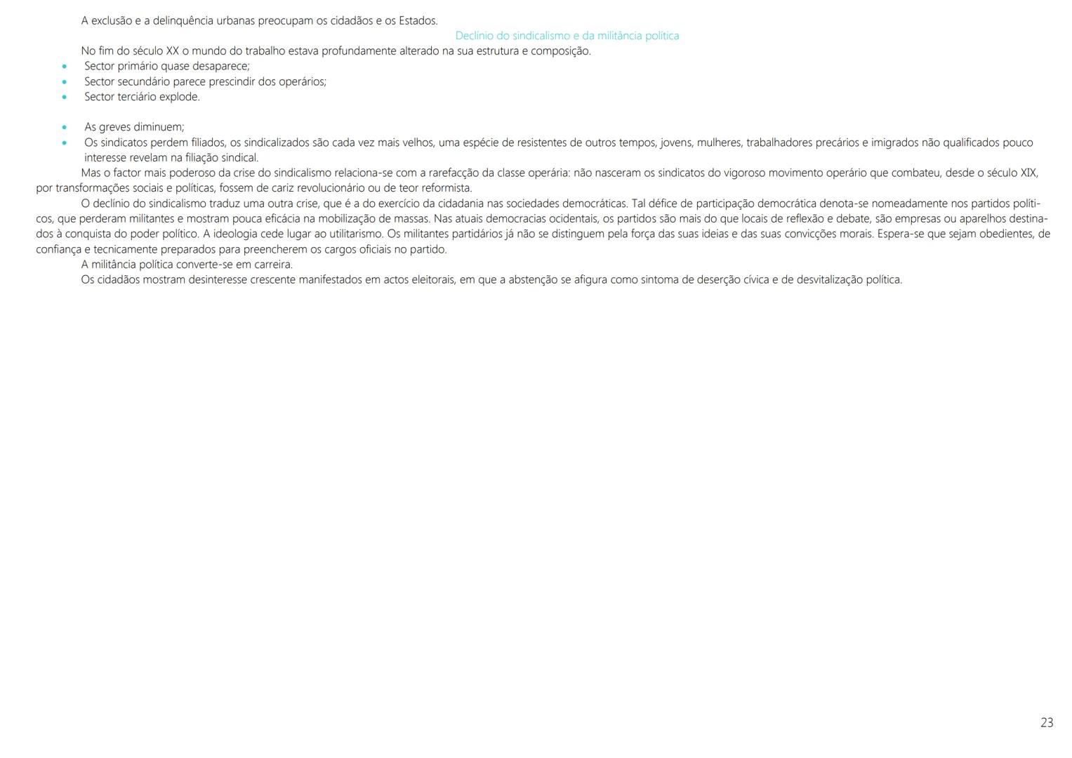 1ª Guerra Mundial → 1914 a 1918
As transformações das primeiras décadas do século XX
1917 Revolução Socialista Soviética (Lenine líder).
→ R