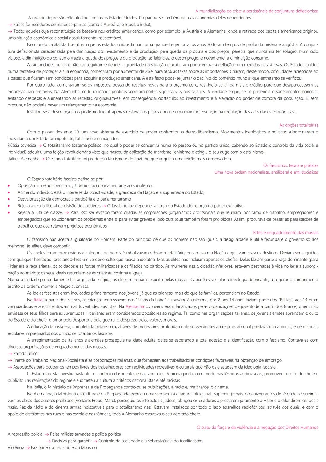 1ª Guerra Mundial → 1914 a 1918
As transformações das primeiras décadas do século XX
1917 Revolução Socialista Soviética (Lenine líder).
→ R