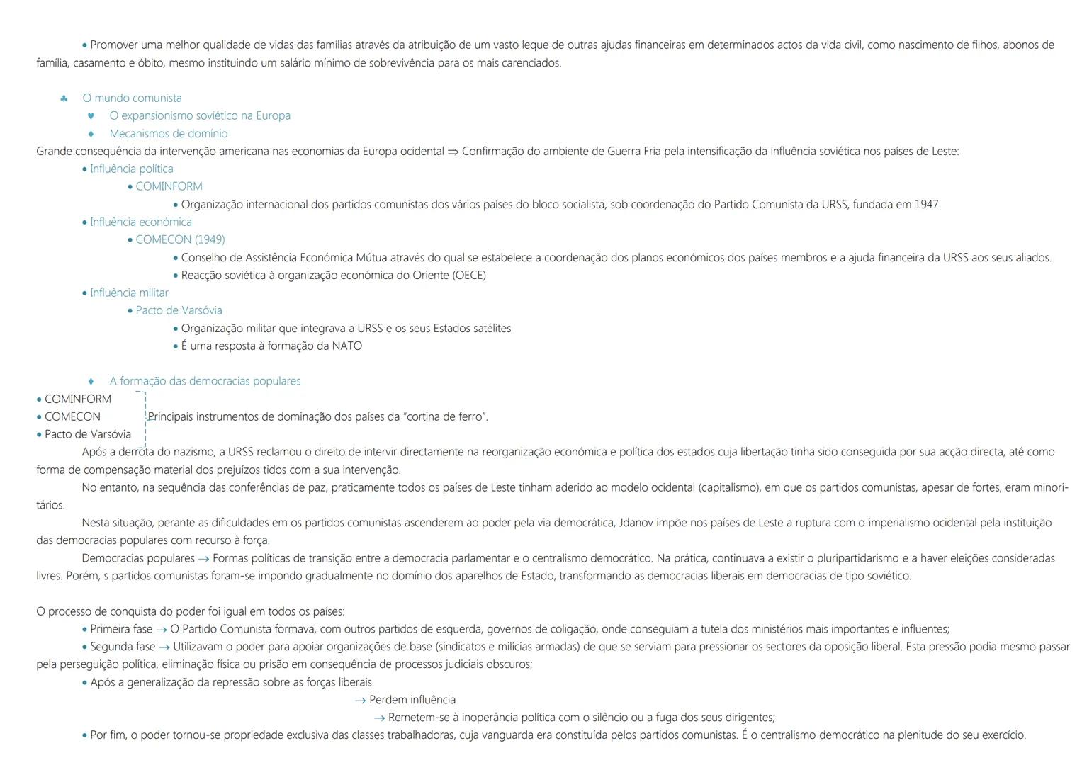 1ª Guerra Mundial → 1914 a 1918
As transformações das primeiras décadas do século XX
1917 Revolução Socialista Soviética (Lenine líder).
→ R