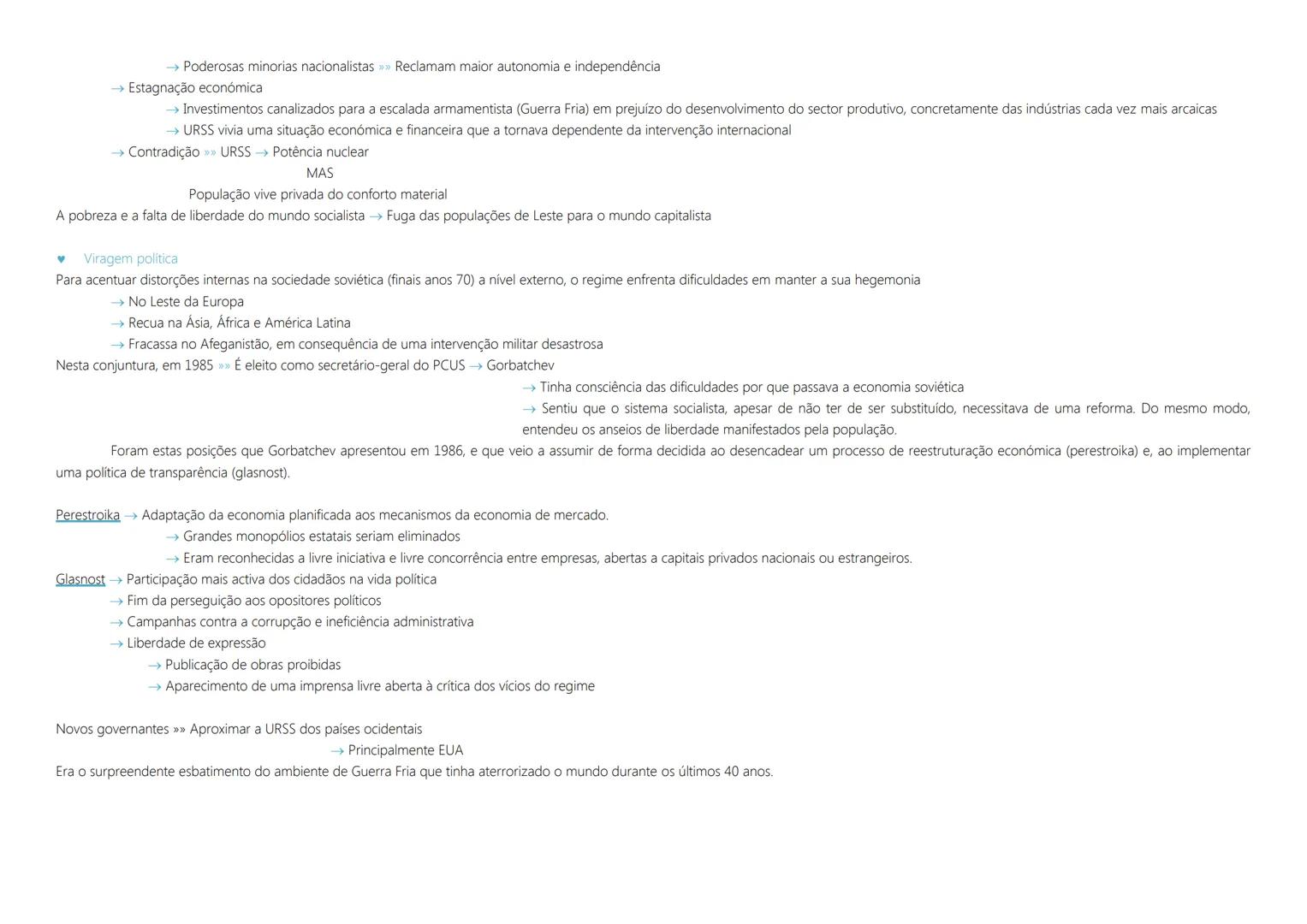 1ª Guerra Mundial → 1914 a 1918
As transformações das primeiras décadas do século XX
1917 Revolução Socialista Soviética (Lenine líder).
→ R