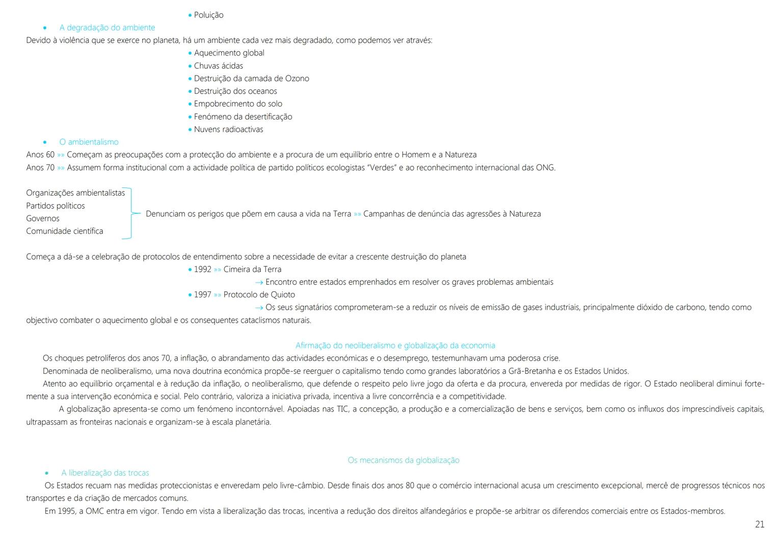 1ª Guerra Mundial → 1914 a 1918
As transformações das primeiras décadas do século XX
1917 Revolução Socialista Soviética (Lenine líder).
→ R