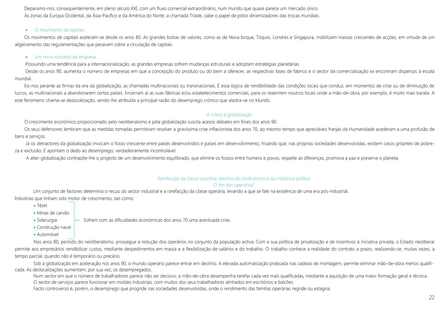 1ª Guerra Mundial → 1914 a 1918
As transformações das primeiras décadas do século XX
1917 Revolução Socialista Soviética (Lenine líder).
→ R