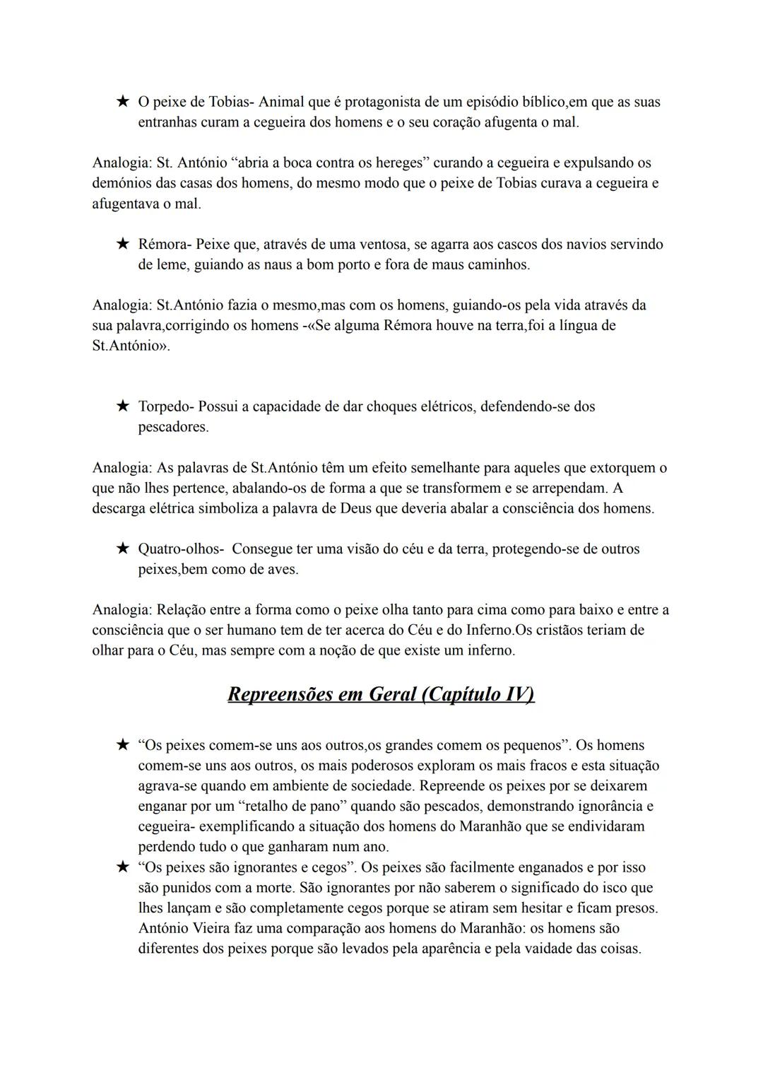 ★ «O Sermão de St. António aos Peixes»
➤ Contexto histórico-cultural- Século XVII; haviam crises geradas pela religião,
pelos descobrimento