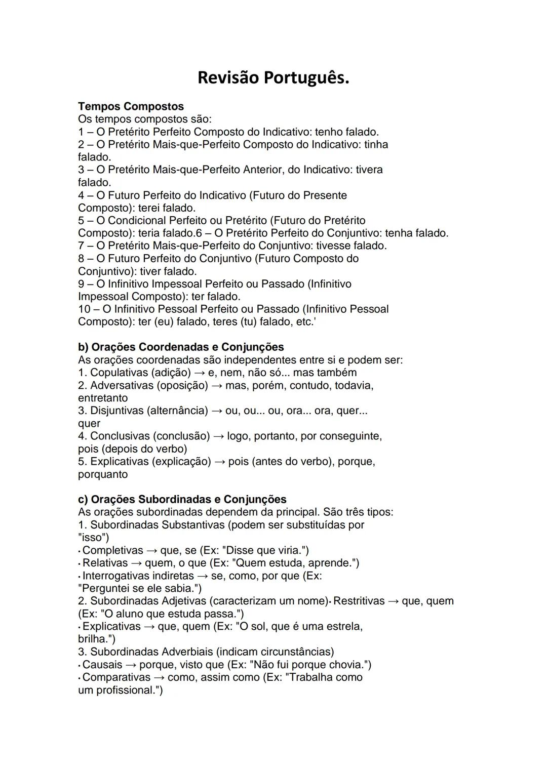 Revisão Português.