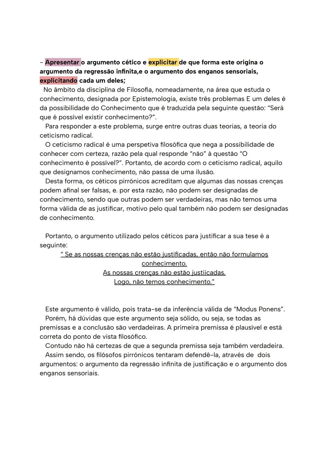 --- OCR Start ---
Filosofia: 2º Teste Global
• Modo de avaliação: Ficha de avaliação sumativa;
• Estrutura:
• Grupo I: Verdadeiro/Falso - 5