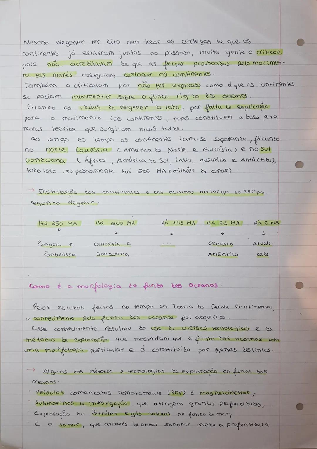 # estudo para
# CIÊNCIAS
**Tópicos:**
- Teoria da Deriva Continental ✓
- Como é a morfologia do fundo dos oceanos; ✓
- Quais são as evidê