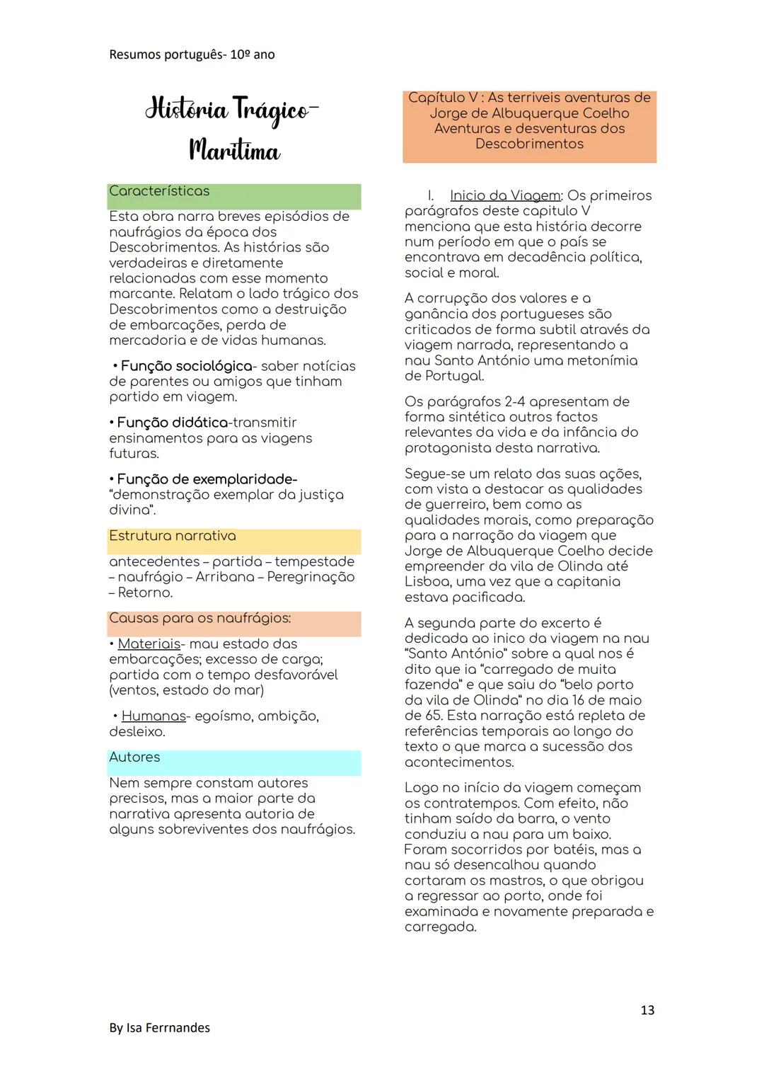 Resumos português- 10º ano
Poesia Trovadoresca
Poesia desenvolvida no final do
século XII até meados do séc. XIV, no
noroeste da Península I