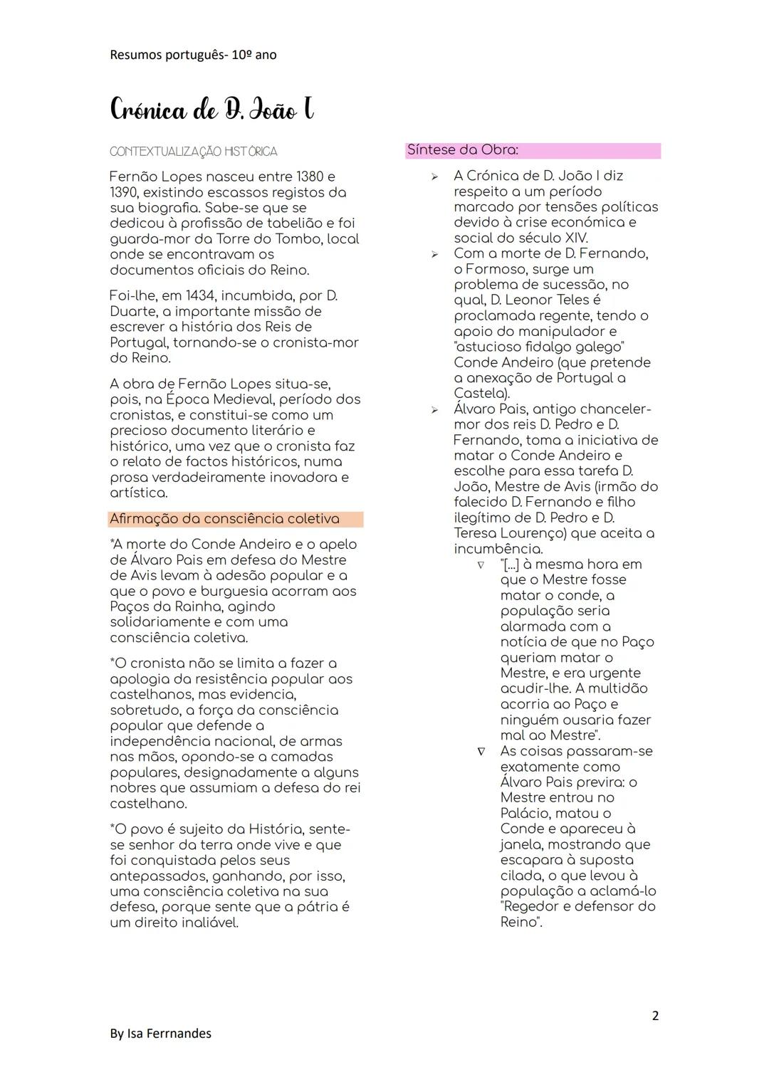 Resumos português- 10º ano
Poesia Trovadoresca
Poesia desenvolvida no final do
século XII até meados do séc. XIV, no
noroeste da Península I