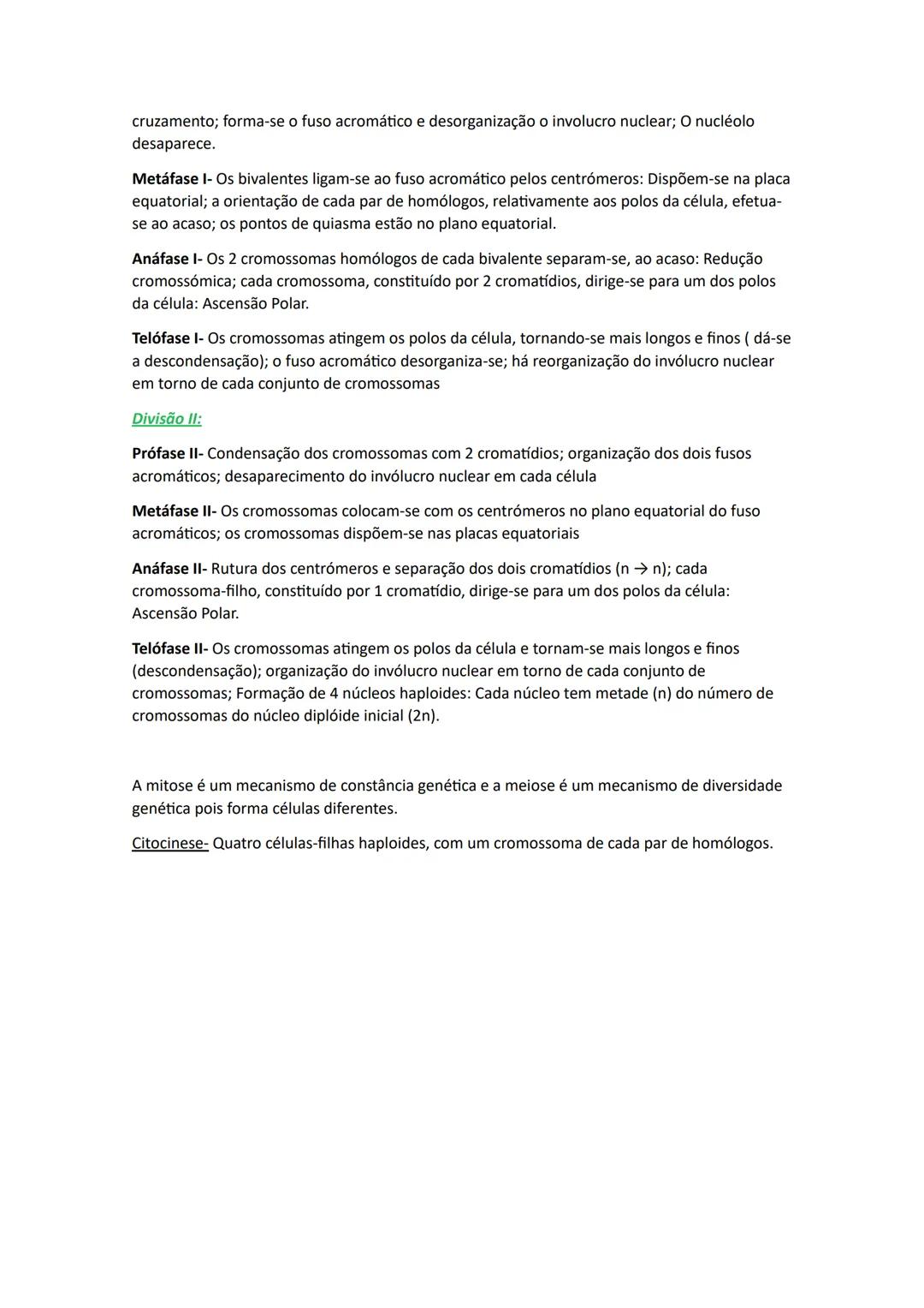 # Reprodução
Nos organismos unicelulares, a divisão da célula é a sua reprodução. Por exemplo, uma bactéria
reproduz-se, ou seja, vão haver