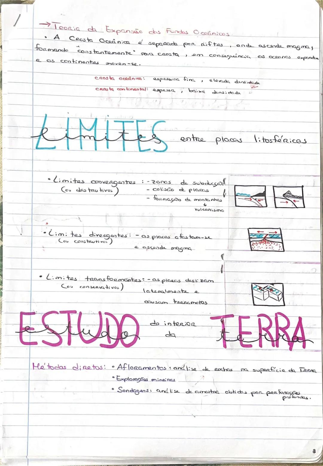 # GEOLOGIA 10°
• Subsistemas terrestres:
- Hidrosfera: reservatórios de água que existem na Terra
- Atmosfera: camada gasosa que envolve os