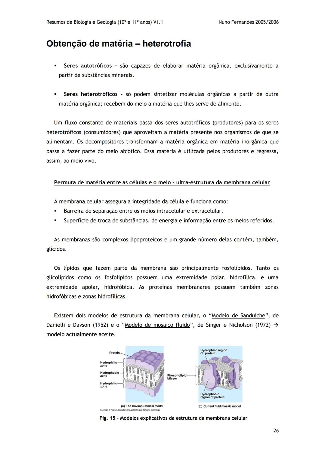 # -RESUMOS-
# BIOLOGIA E GEOLOGIA
10º E 11º Resumos de Biologia e Geologia (10° e 11° anos) V1.1
GEOLOGIA 10°
Nuno Fernandes 2005/2006
As
