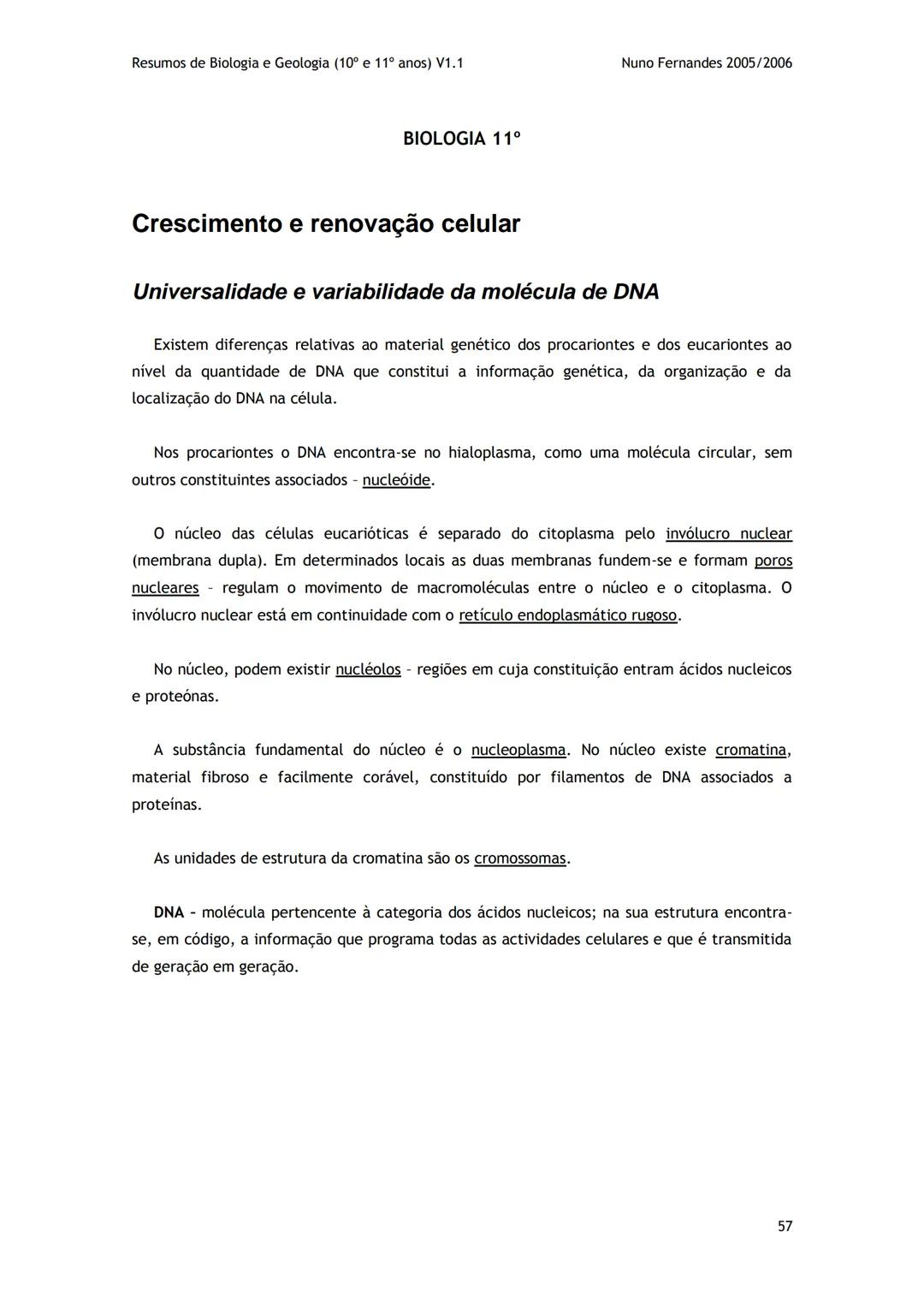 # -RESUMOS-
# BIOLOGIA E GEOLOGIA
10º E 11º Resumos de Biologia e Geologia (10° e 11° anos) V1.1
GEOLOGIA 10°
Nuno Fernandes 2005/2006
As