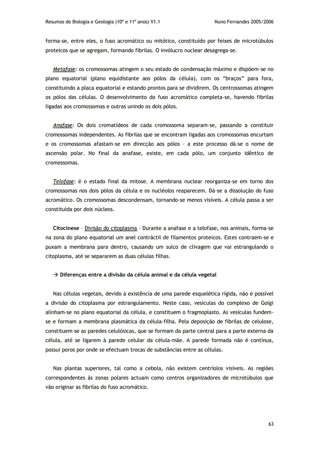 # -RESUMOS-
# BIOLOGIA E GEOLOGIA
10º E 11º Resumos de Biologia e Geologia (10° e 11° anos) V1.1
GEOLOGIA 10°
Nuno Fernandes 2005/2006
As