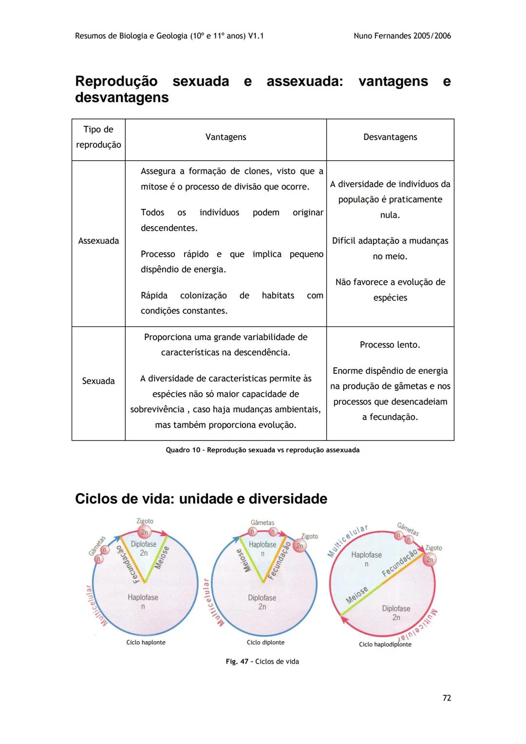 # -RESUMOS-
# BIOLOGIA E GEOLOGIA
10º E 11º Resumos de Biologia e Geologia (10° e 11° anos) V1.1
GEOLOGIA 10°
Nuno Fernandes 2005/2006
As