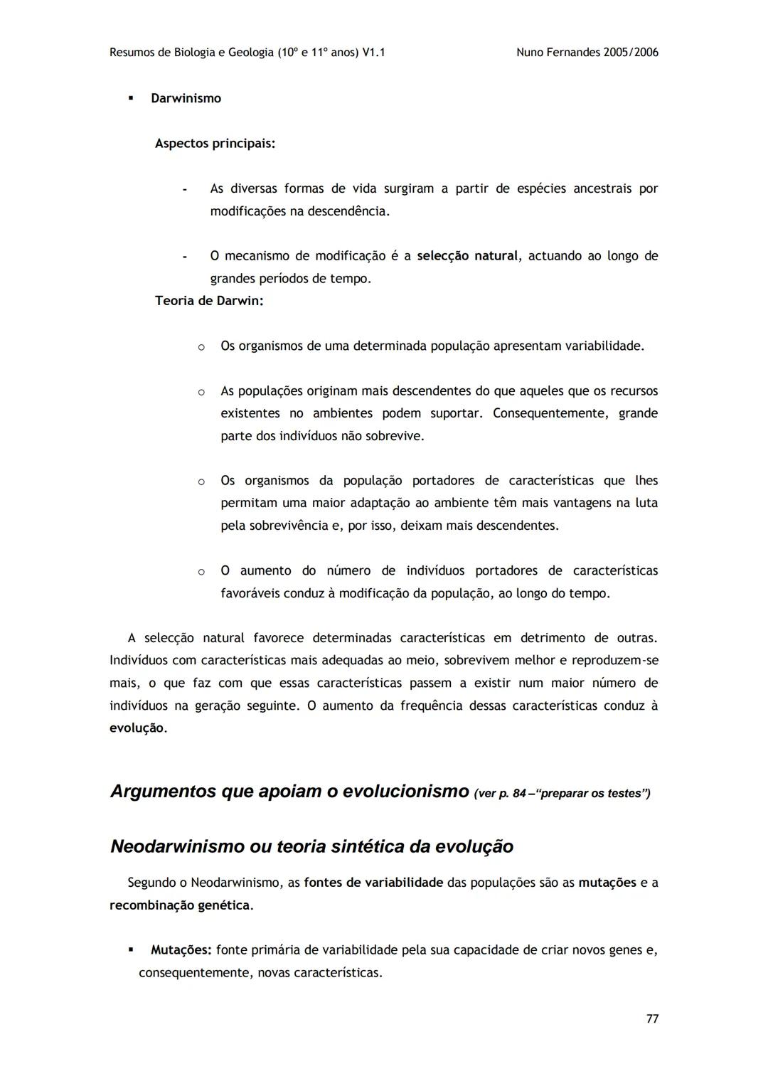 # -RESUMOS-
# BIOLOGIA E GEOLOGIA
10º E 11º Resumos de Biologia e Geologia (10° e 11° anos) V1.1
GEOLOGIA 10°
Nuno Fernandes 2005/2006
As