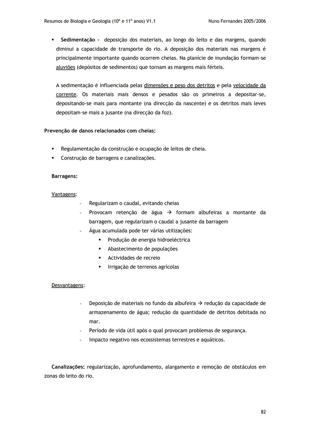 # -RESUMOS-
# BIOLOGIA E GEOLOGIA
10º E 11º Resumos de Biologia e Geologia (10° e 11° anos) V1.1
GEOLOGIA 10°
Nuno Fernandes 2005/2006
As