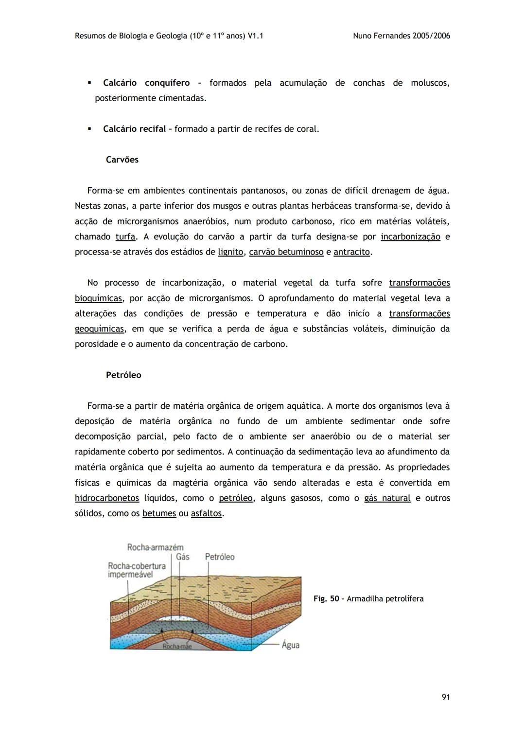 # -RESUMOS-
# BIOLOGIA E GEOLOGIA
10º E 11º Resumos de Biologia e Geologia (10° e 11° anos) V1.1
GEOLOGIA 10°
Nuno Fernandes 2005/2006
As