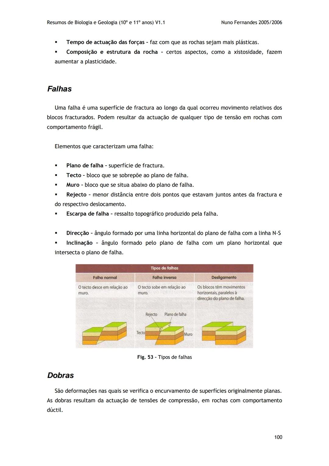 # -RESUMOS-
# BIOLOGIA E GEOLOGIA
10º E 11º Resumos de Biologia e Geologia (10° e 11° anos) V1.1
GEOLOGIA 10°
Nuno Fernandes 2005/2006
As