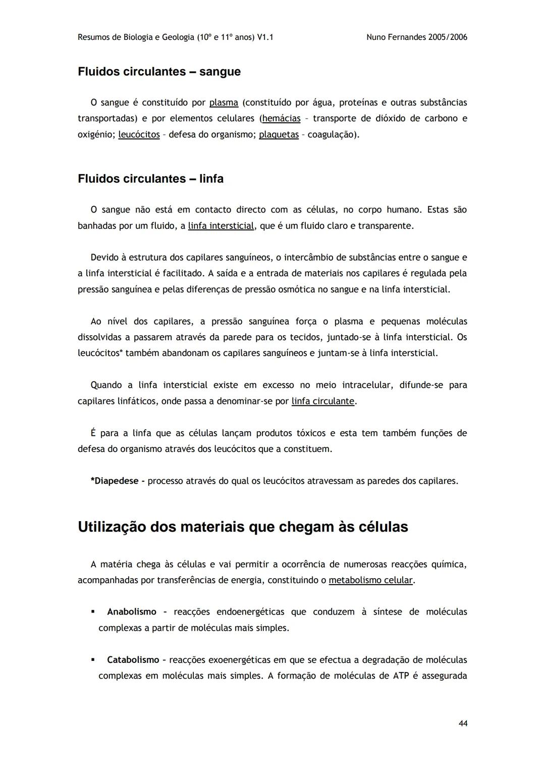# -RESUMOS-
# BIOLOGIA E GEOLOGIA
10º E 11º Resumos de Biologia e Geologia (10° e 11° anos) V1.1
GEOLOGIA 10°
Nuno Fernandes 2005/2006
As