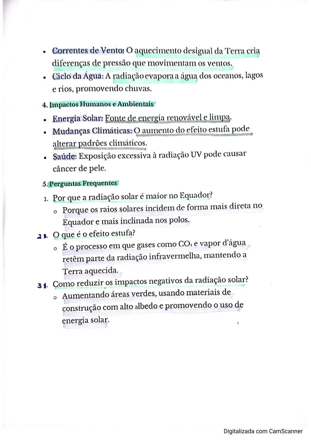 A radiação solar é a energia emitida pelo Sol na forma de ondas eletromagnéticas. Ela é essencial para diversos processos na Terra, como o a