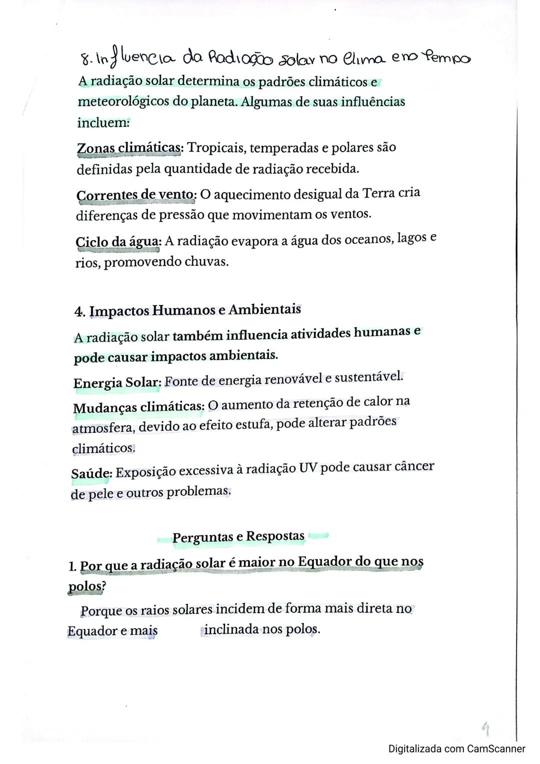 A radiação solar é a energia emitida pelo Sol na forma de ondas eletromagnéticas. Ela é essencial para diversos processos na Terra, como o a
