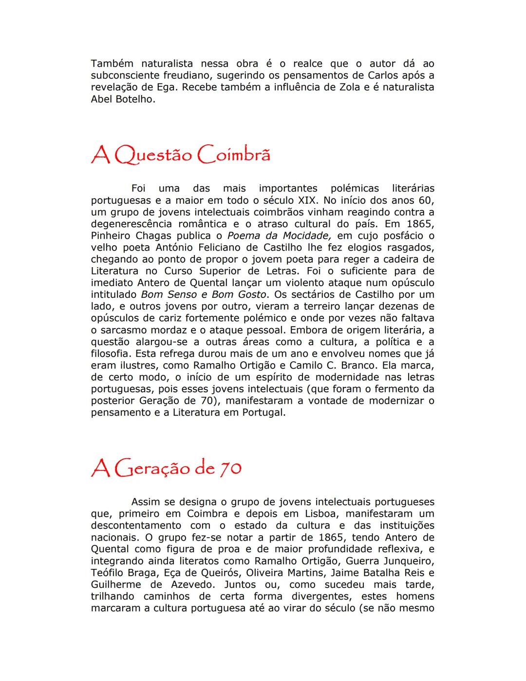 # ESCOLA SECUNDÁRIA C/EB DE LOUSADA
# Resumo da obra "Os Maias"
de Eça de Queirós
A acção de "Os Maias" passa-se em Lisboa, na segunda met