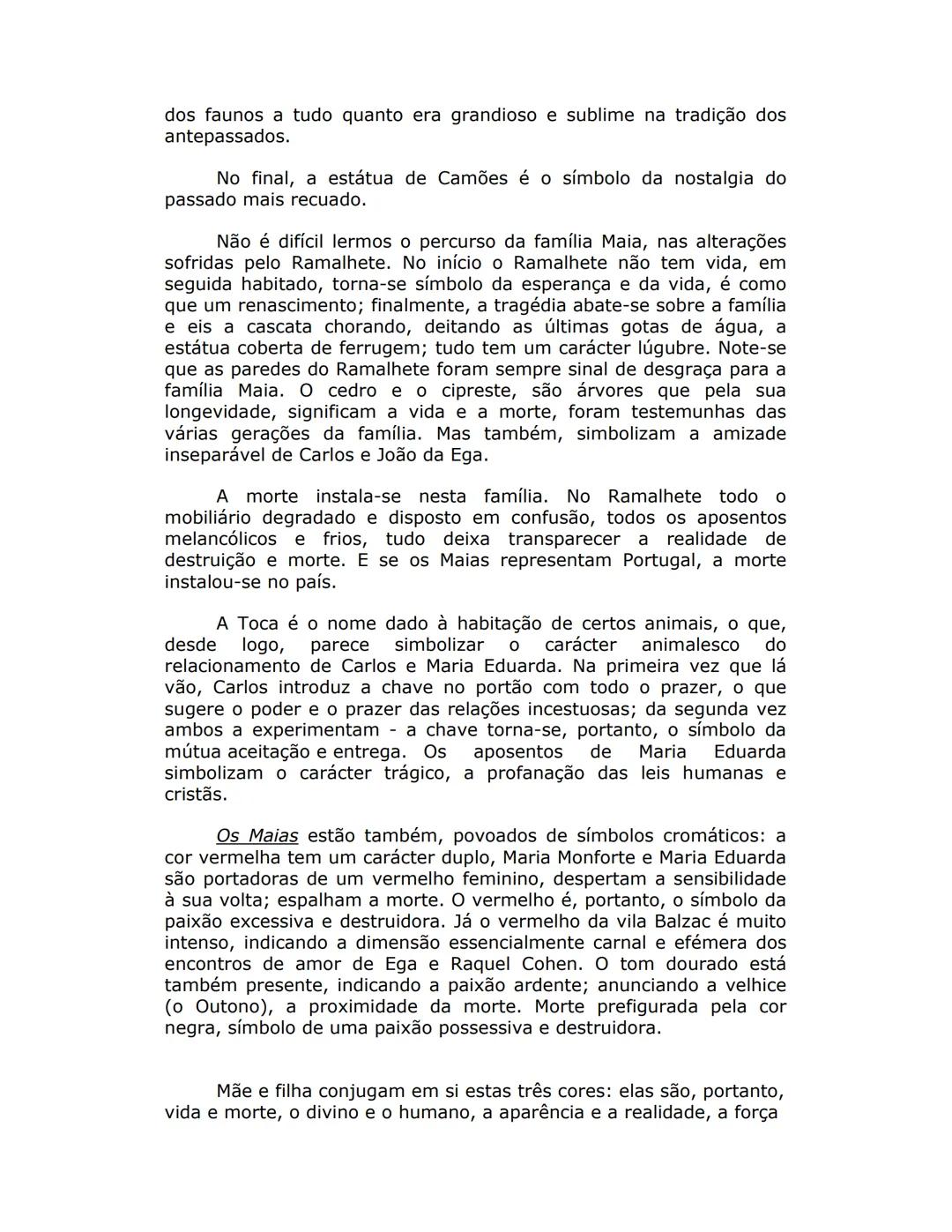 # ESCOLA SECUNDÁRIA C/EB DE LOUSADA
# Resumo da obra "Os Maias"
de Eça de Queirós
A acção de "Os Maias" passa-se em Lisboa, na segunda met