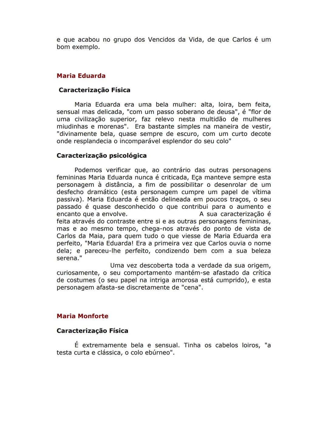# ESCOLA SECUNDÁRIA C/EB DE LOUSADA
# Resumo da obra "Os Maias"
de Eça de Queirós
A acção de "Os Maias" passa-se em Lisboa, na segunda met