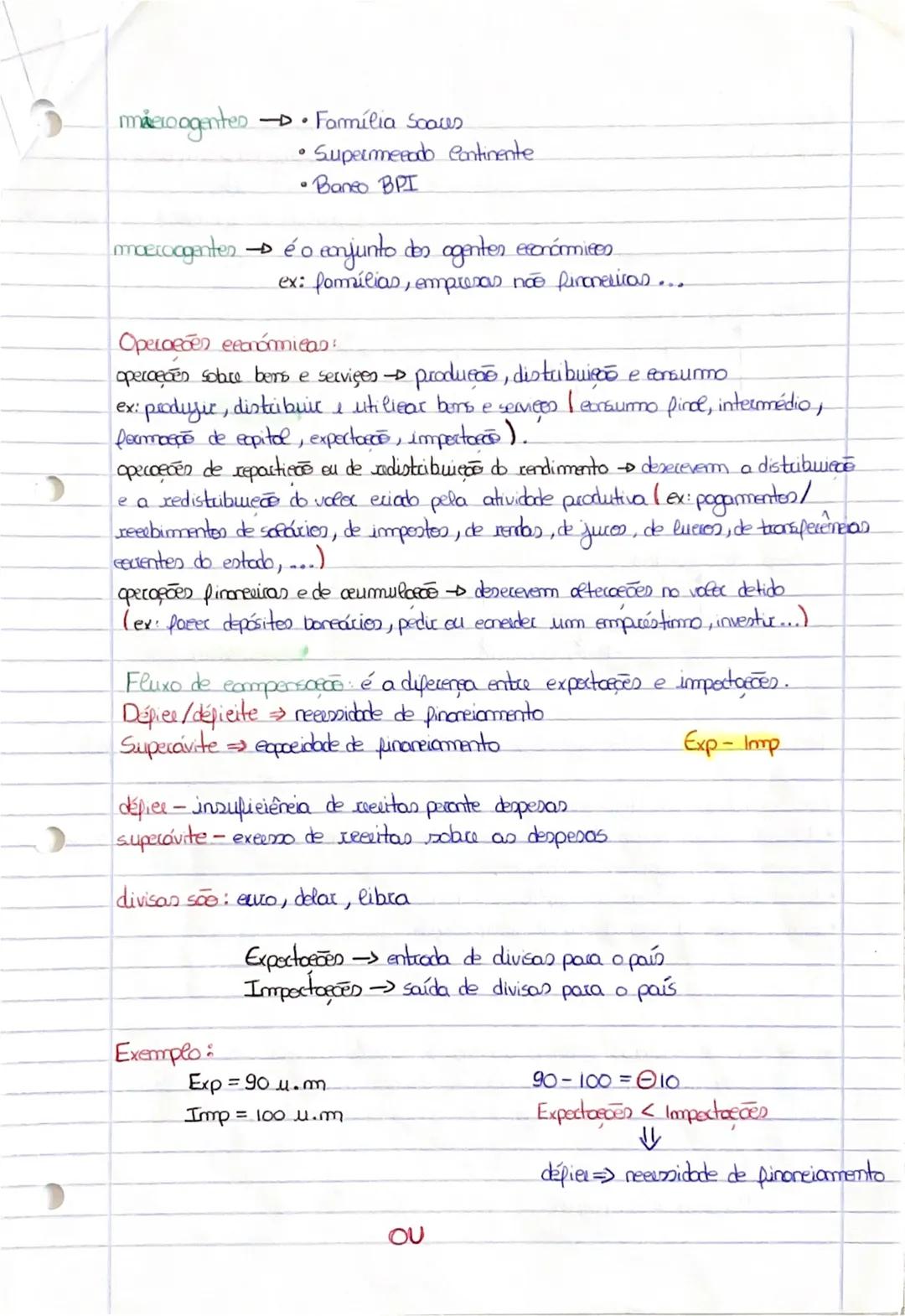 --- OCR Start ---
miero agentes → Família Scaus
• Supermeeado Continente
• Baneo BPI
moecocgentes → é o enjunto dos agentes económites
ex: f