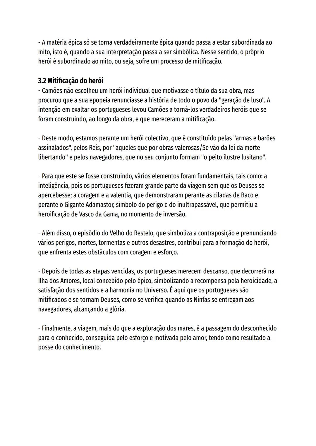 # 1. Visão global
- A epopeia é uma composição narrativa, em verso ou em prosa, que, em estilo elevado,
canta uma ação heroica passada. Nes