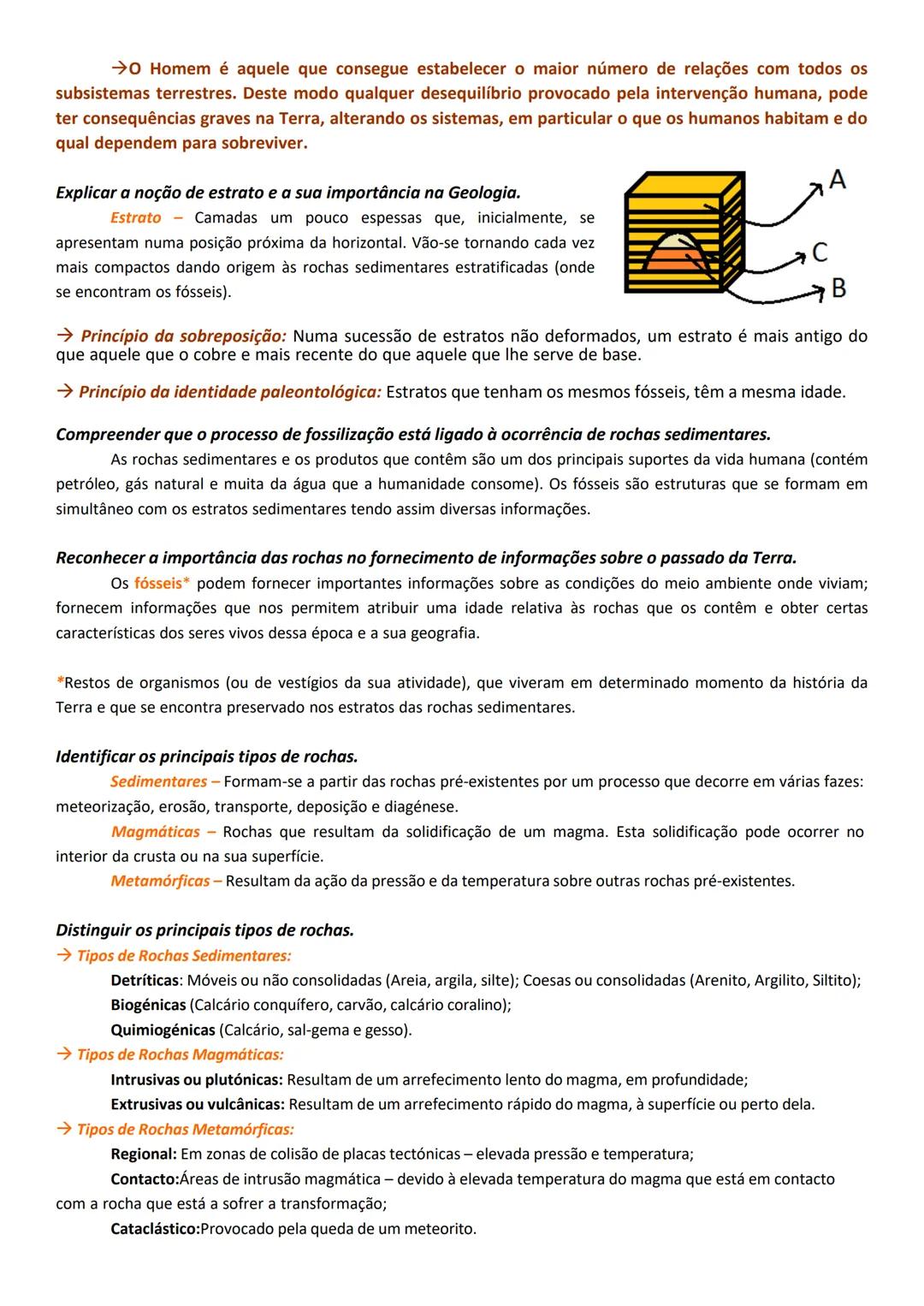--- OCR Start ---
GEOLOGIA
→ Geologia: É uma ciência que se ocupa do estudo da Terra. Estuda a sua
estrutura e composição, e ainda processos
