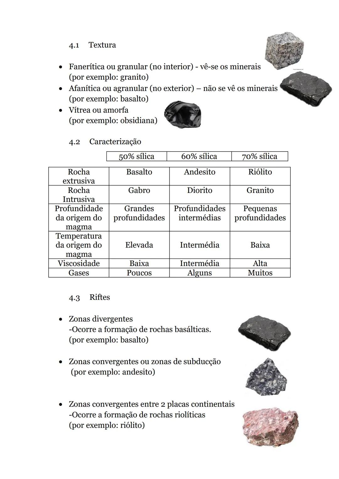 1. Rochas
Ciclo das rochas
Unidades estruturais da
crosta e do manto
terrestre constituídas,
em regra, por um ou por
vários minerais
assoc