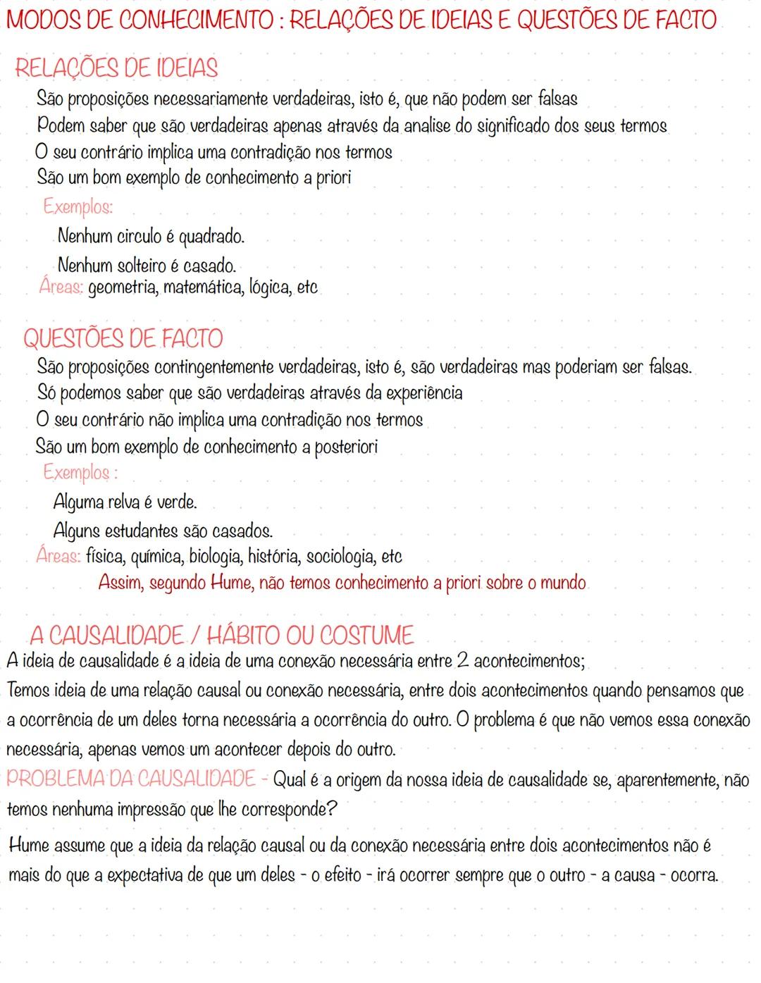 DAVID HUME
David Hume era um empirista.
Hume acreditava que as crenças básicas tinham origem da nossa experiência imediata.
TÁBUA RASA
Quand