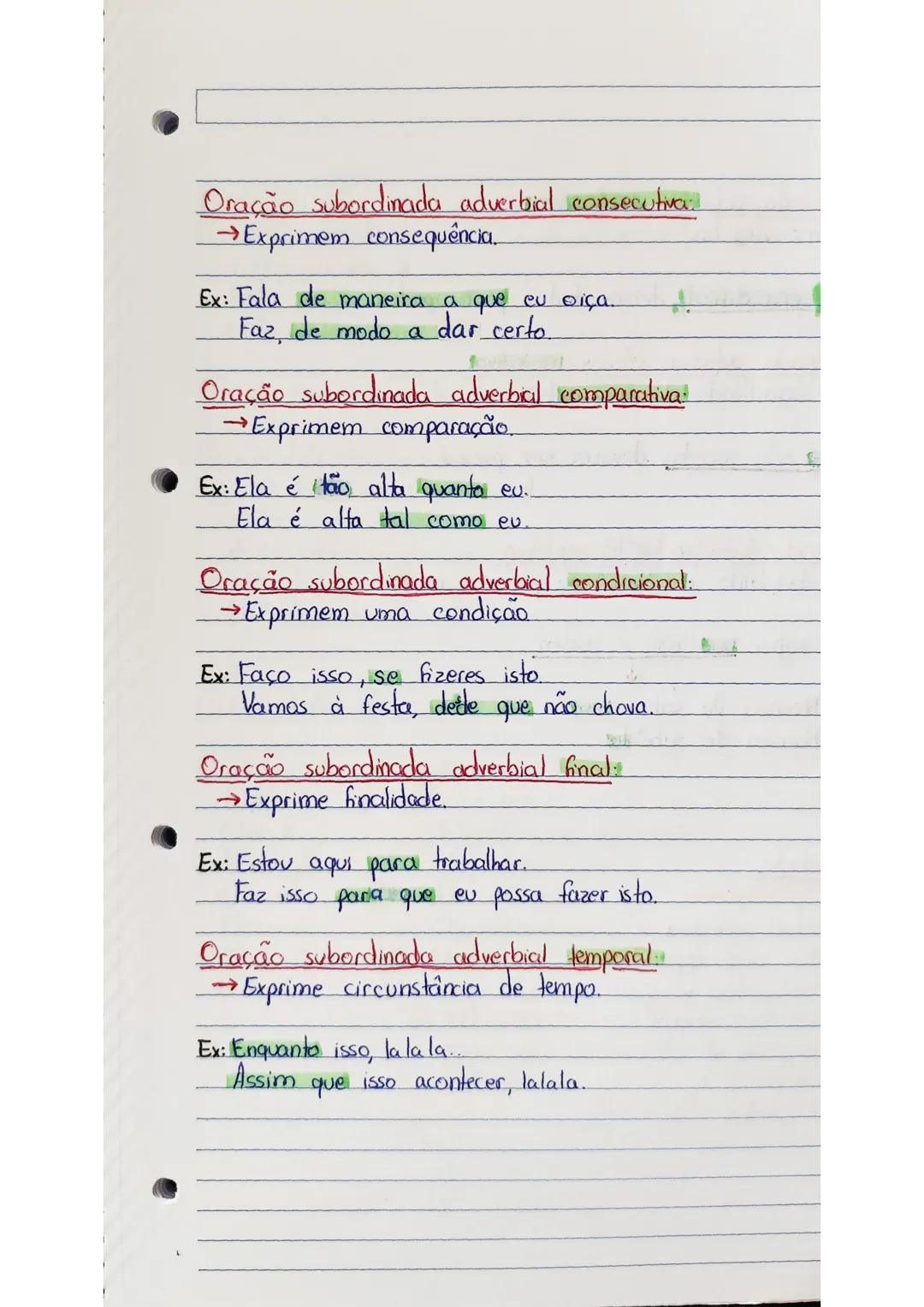 --- OCR Start ---
2
ONLOES: SUBORDINADAS
Subordinadas adverbiaist
Subordinadas adjetivas relativas:
- Causal,
-Concessiva;
- Explicativa; -R