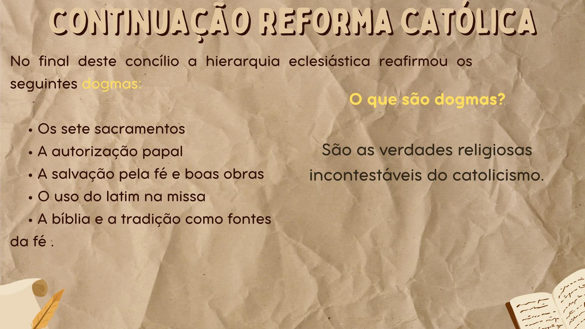 # HISTÓRIA
Feito por João Lourenço TÓPICOS
A igreja católica, a reforma protestante e a reforma católica
Conduta do clero
Criação da compan